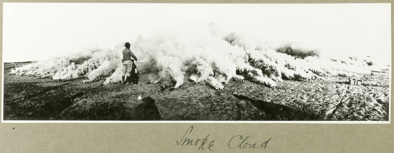 Nuvola di fumo, Palestina meridionale, settembre 1917 da Capt. Arthur Rhodes