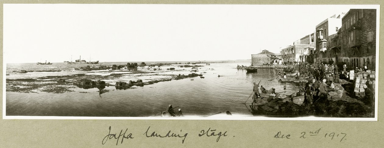 Molo di Jaffa, 2 dicembre 1917 da Capt. Arthur Rhodes