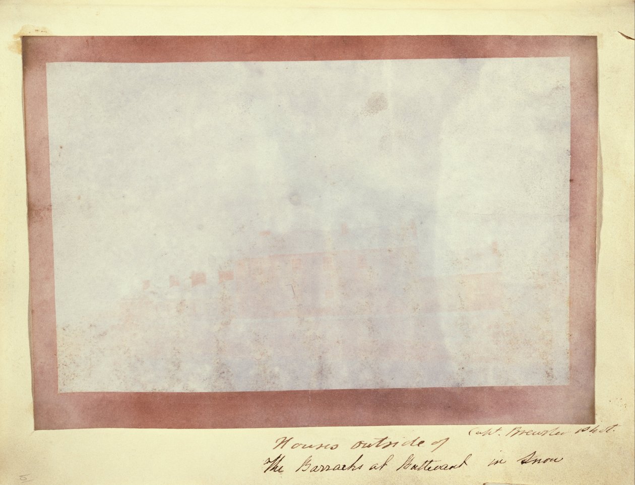 Case fuori dalle caserme a Buttevant nella neve da Capt. Henry Craigie Brewster
