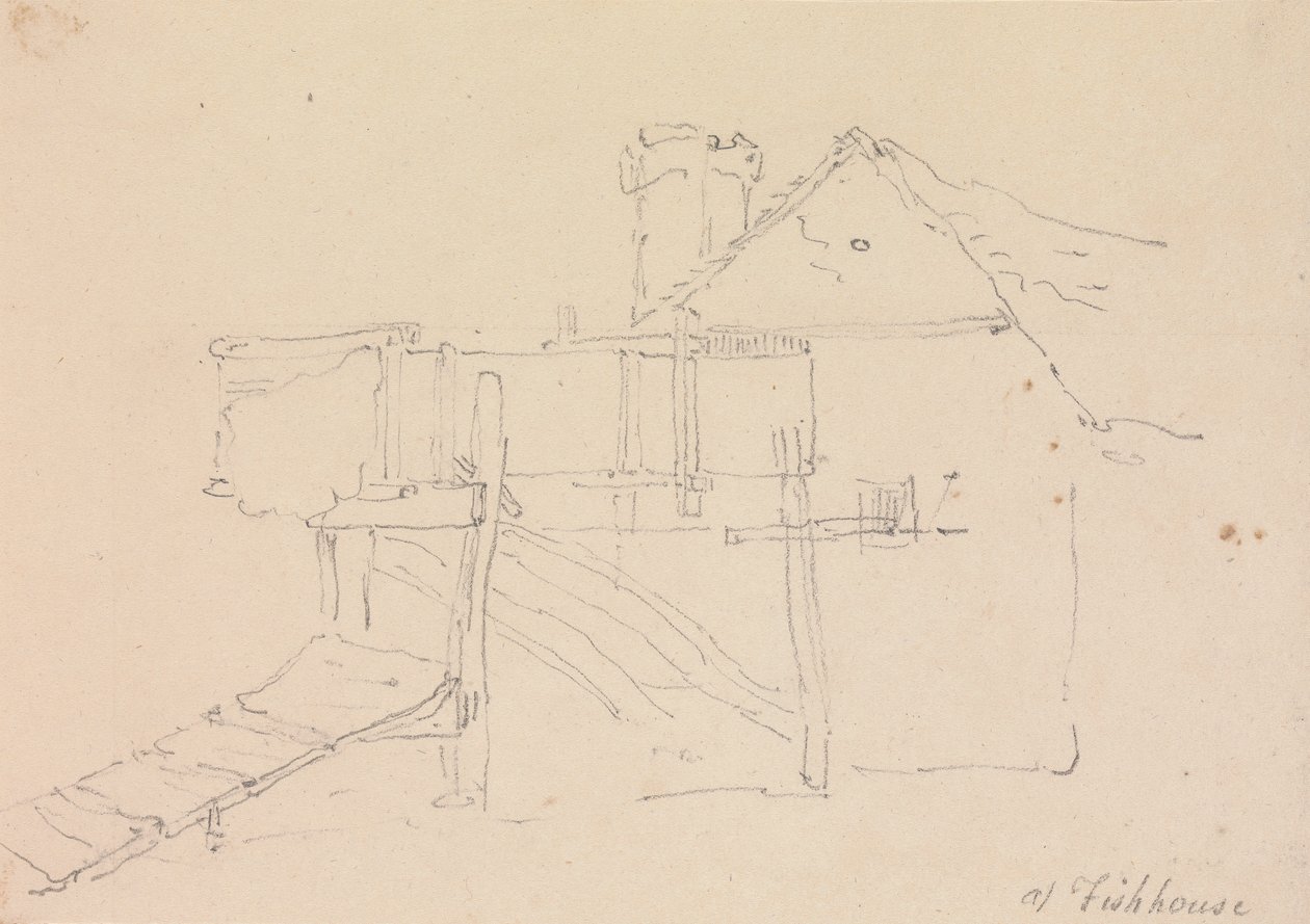 A Fishhouse, Isola di Wight da Capt. Thomas Hastings