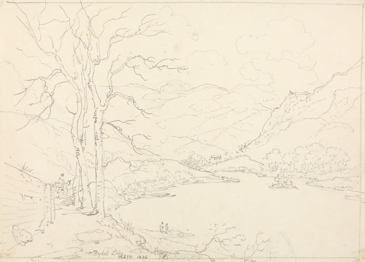 A Rydal Lake, 8 Febbraio 1836 da Capt. Thomas Hastings