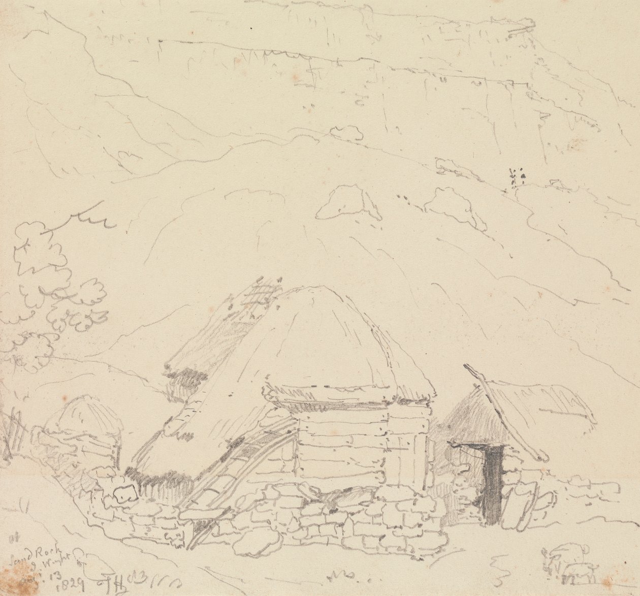 A Sandrock, Isola di Wight, 13 agosto 1829 da Capt. Thomas Hastings