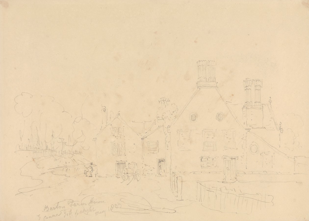 Casa colonica di Barton, East Cowes, Isola di Wight, maggio 1833 da Capt. Thomas Hastings