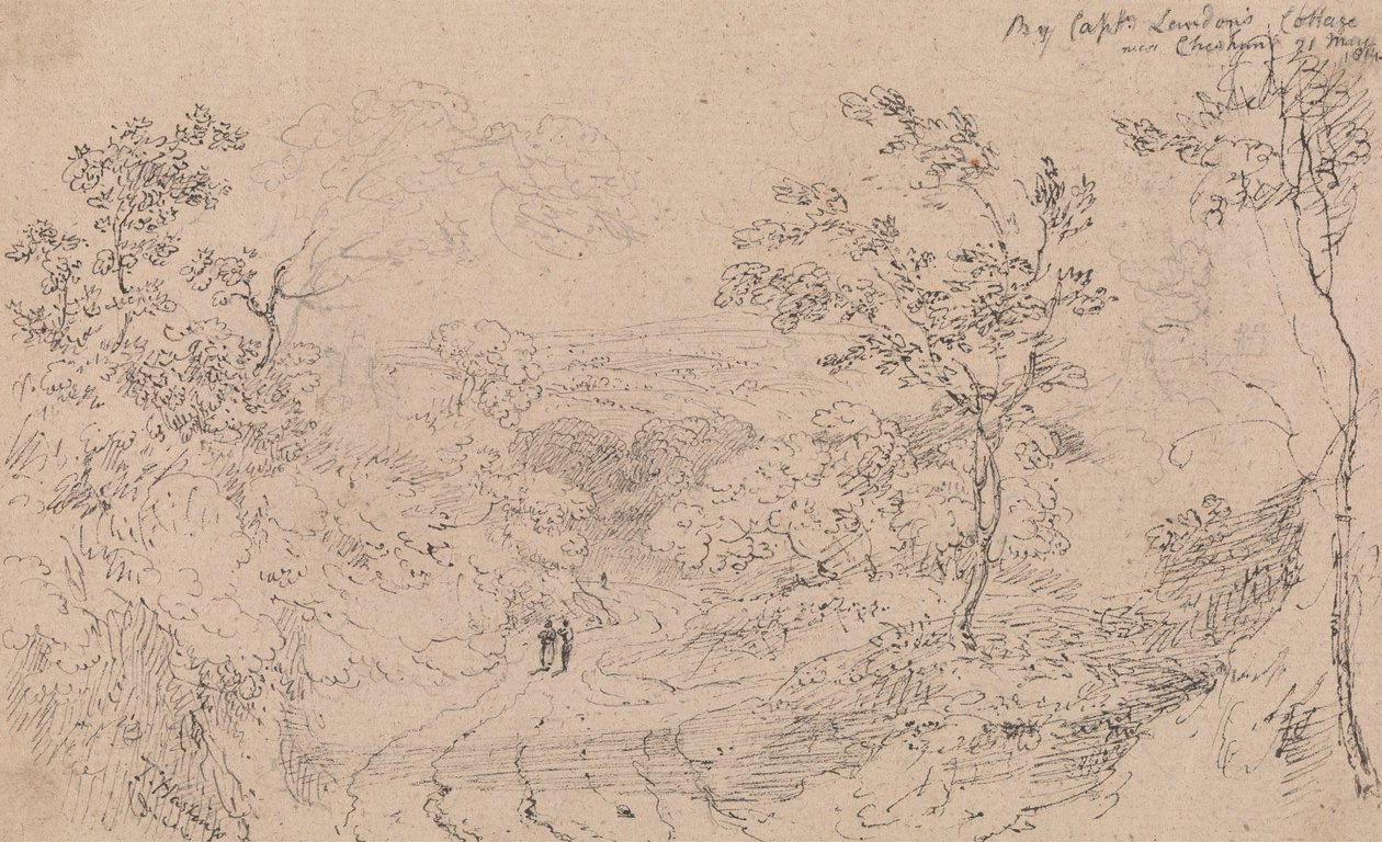 Vicino al cottage del Capitano Landon vicino a Cheshunt, 21 maggio 1814 da Capt. Thomas Hastings