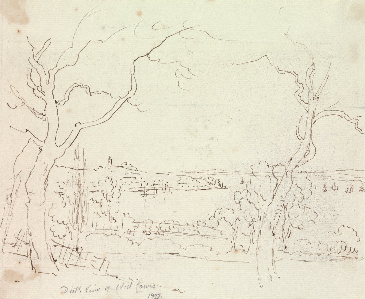 Vista Distante di West Cowes, Isola di Wight da Capt. Thomas Hastings