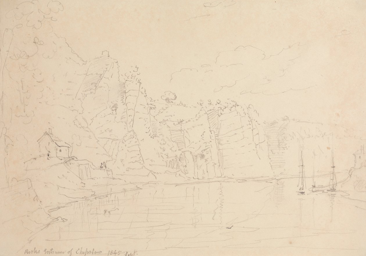 Ingresso di Chepstow, settembre 1845 da Capt. Thomas Hastings