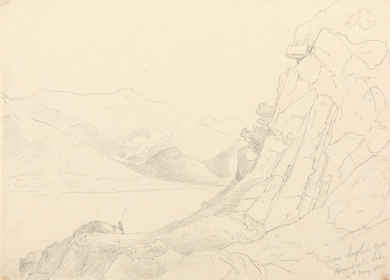 Da Anglers Rock, Ennerdale Lake, 10 maggio 1836 da Capt. Thomas Hastings