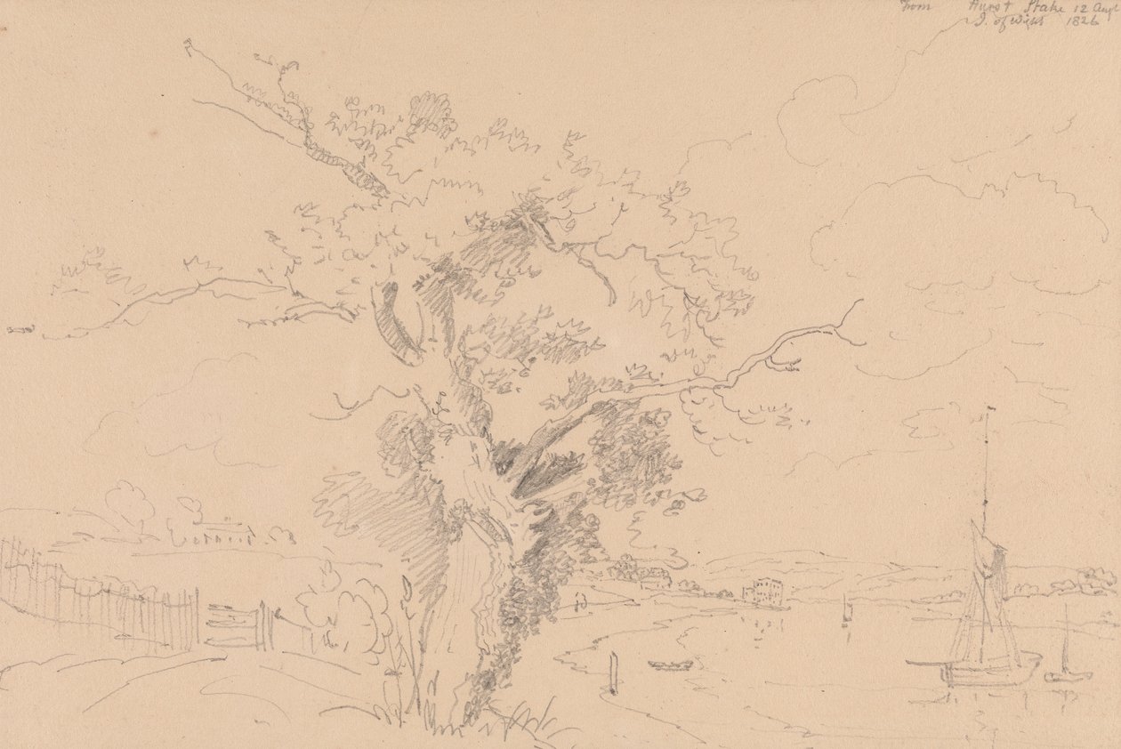Da Hurst Stake, Isola di Wight, 12 agosto 1826 da Capt. Thomas Hastings