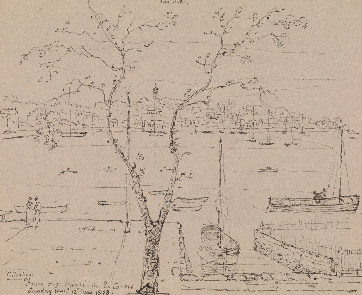 Dalla nostra casa a East Cowes, domenica sera, 12 maggio 1833 da Capt. Thomas Hastings