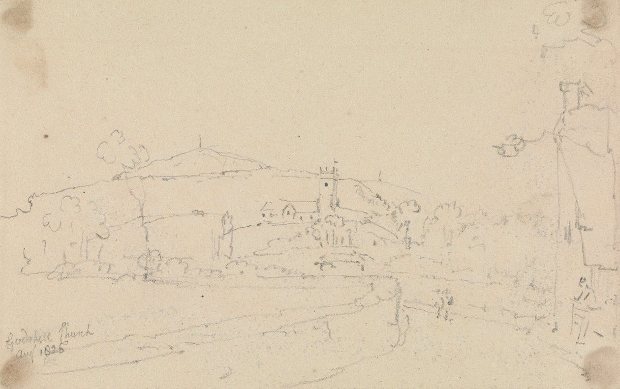 Chiesa di Godshill, agosto 1826 da Capt. Thomas Hastings