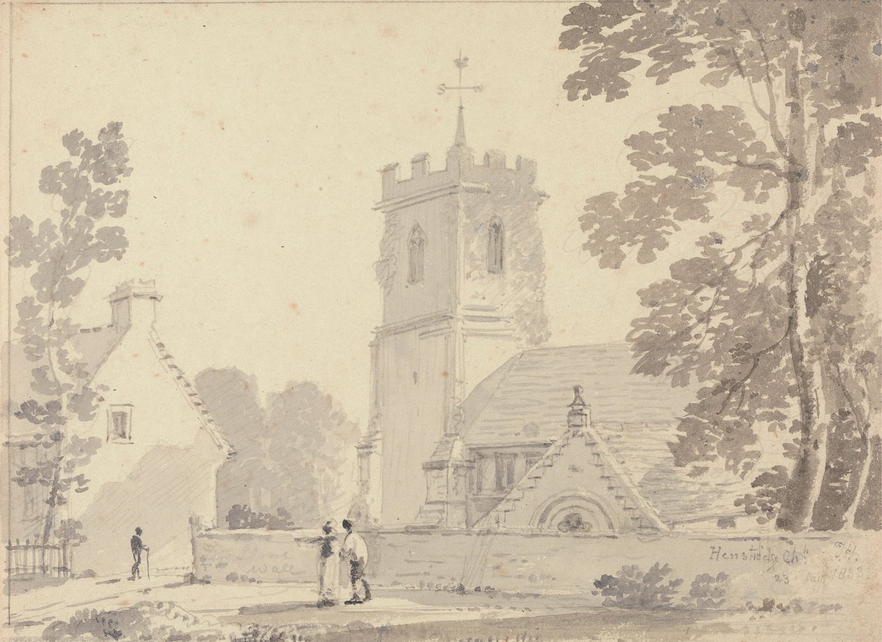 Chiesa di Henstridge, 23 agosto 1833 da Capt. Thomas Hastings