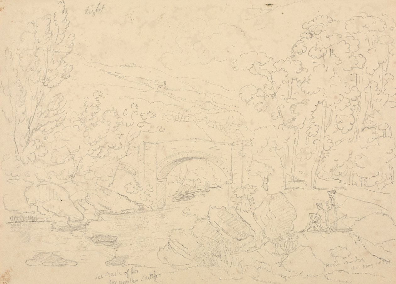 Ponte di Holne, 30 Maggio 1833 da Capt. Thomas Hastings