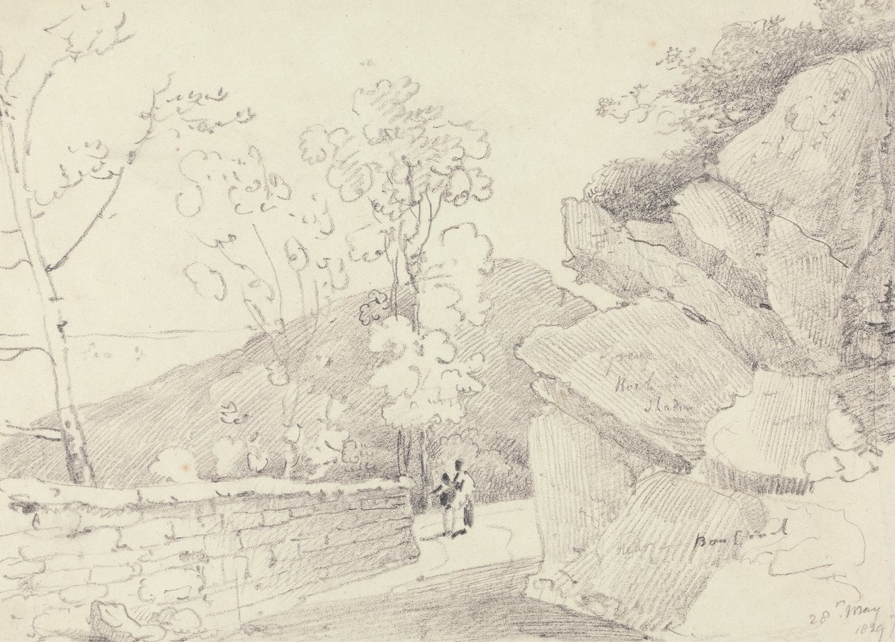 Vicino a Bonchurch, Isola di Wight, 28 Maggio 1829 da Capt. Thomas Hastings