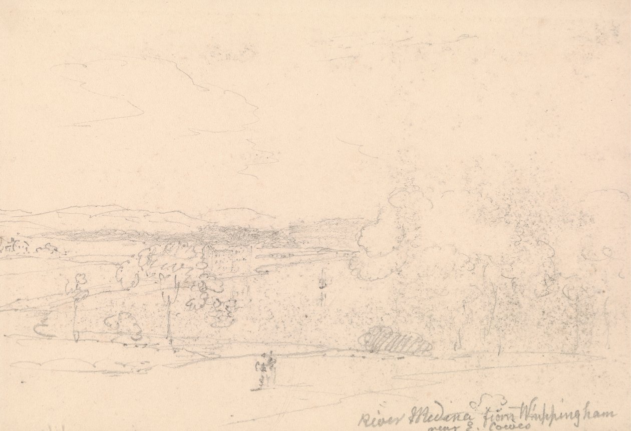 Fiume Medina da Whippingham vicino a East Cowes da Capt. Thomas Hastings
