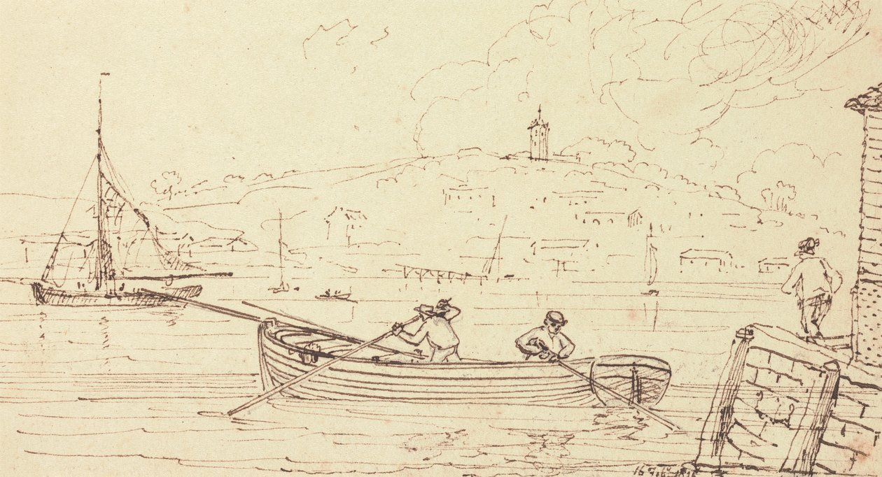 Schizzo di barcaioli, West Cowes, 16 febbraio 1826 da Capt. Thomas Hastings
