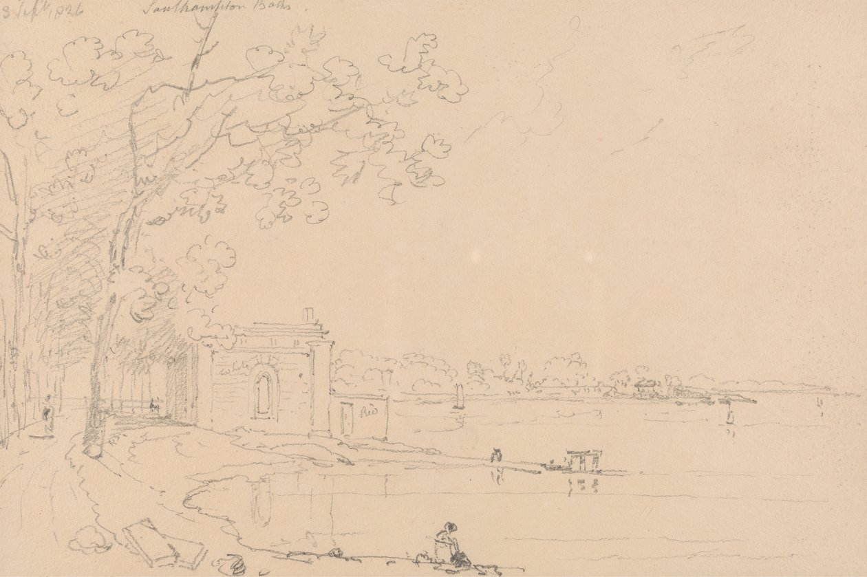 Bagni di Southampton, 3 settembre 1826 da Capt. Thomas Hastings