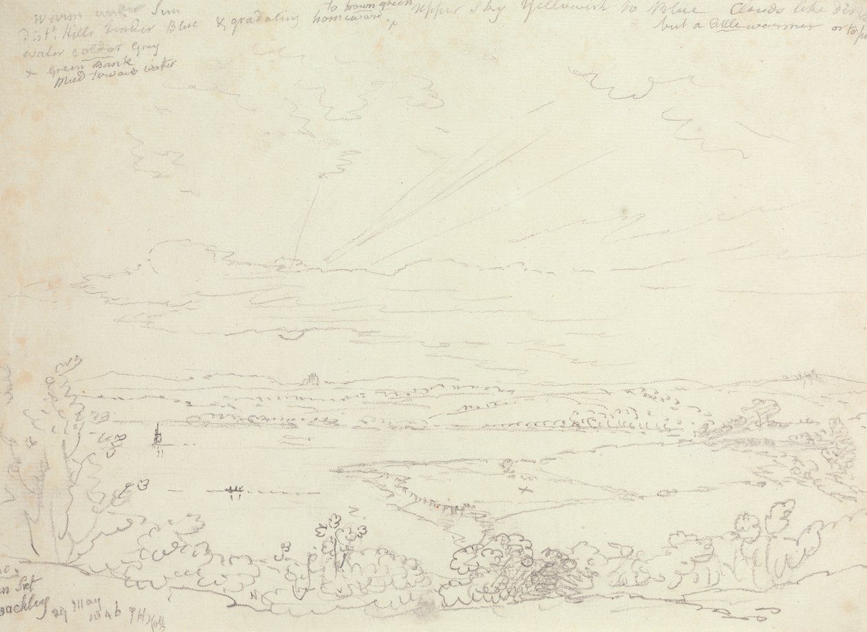 Tramonto, Beachley, 29 maggio 1846 da Capt. Thomas Hastings