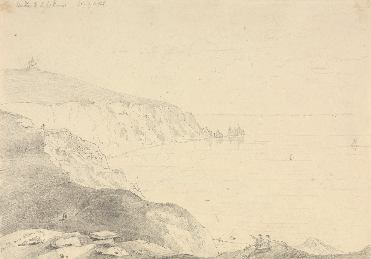 Le Needles e il faro, Isola di Wight da Capt. Thomas Hastings