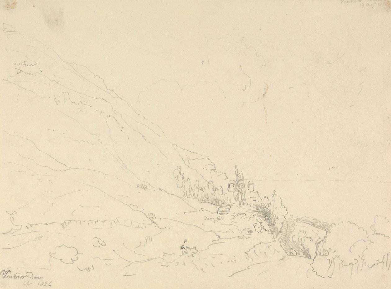 Ventnor Down, 19 Agosto 1826 da Capt. Thomas Hastings