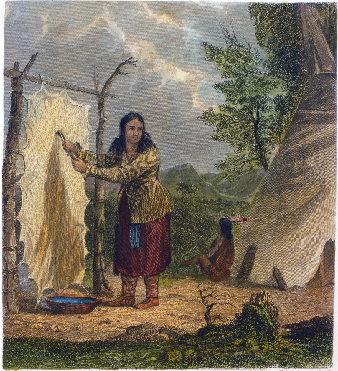 Pelle di bufalo, 1853 da Captain Seth Eastman