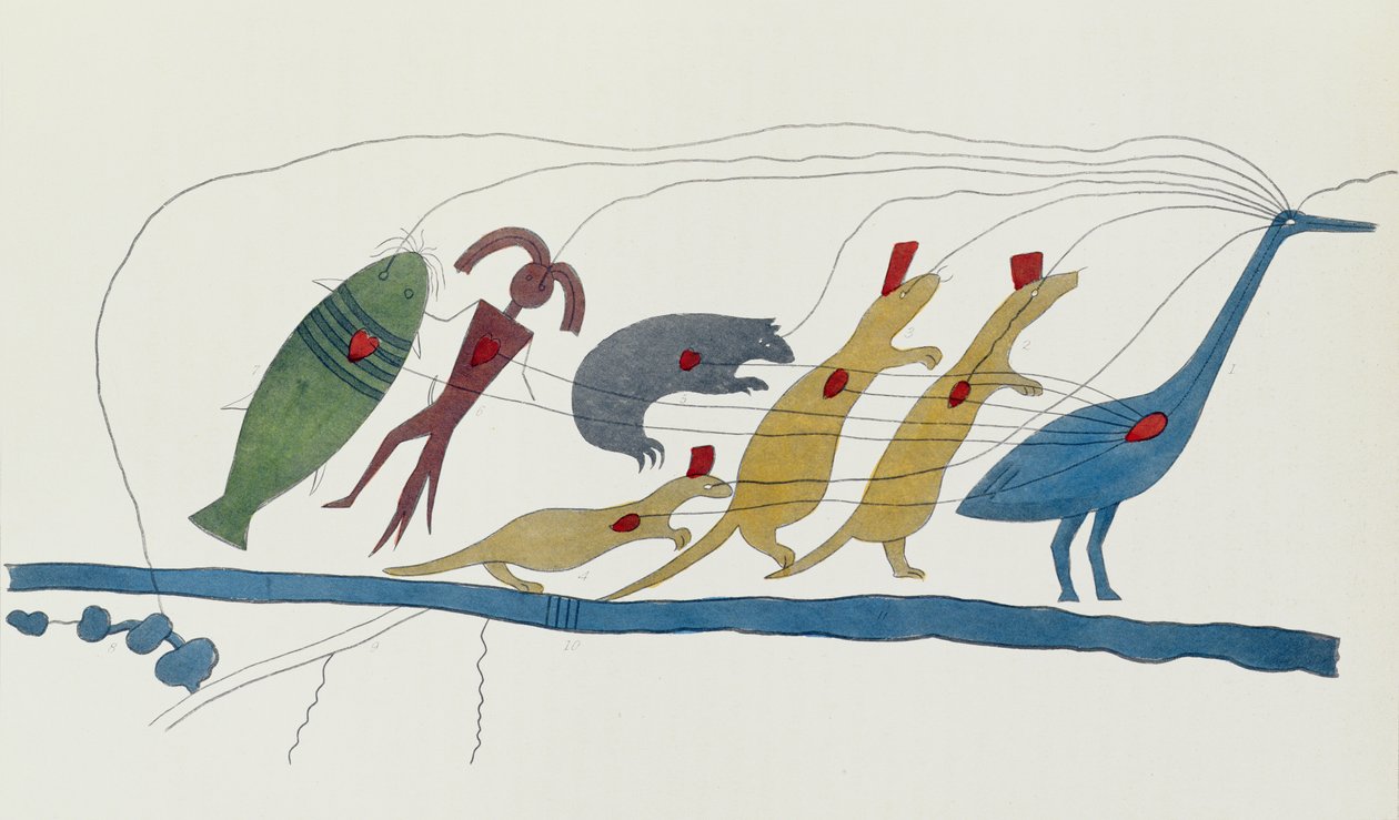Petizione simbolica dei capi Chippewa presentata a Washington, 28 gennaio 1849 guidata da Oshcabawis di Monomonecan, Wisconsin, da 