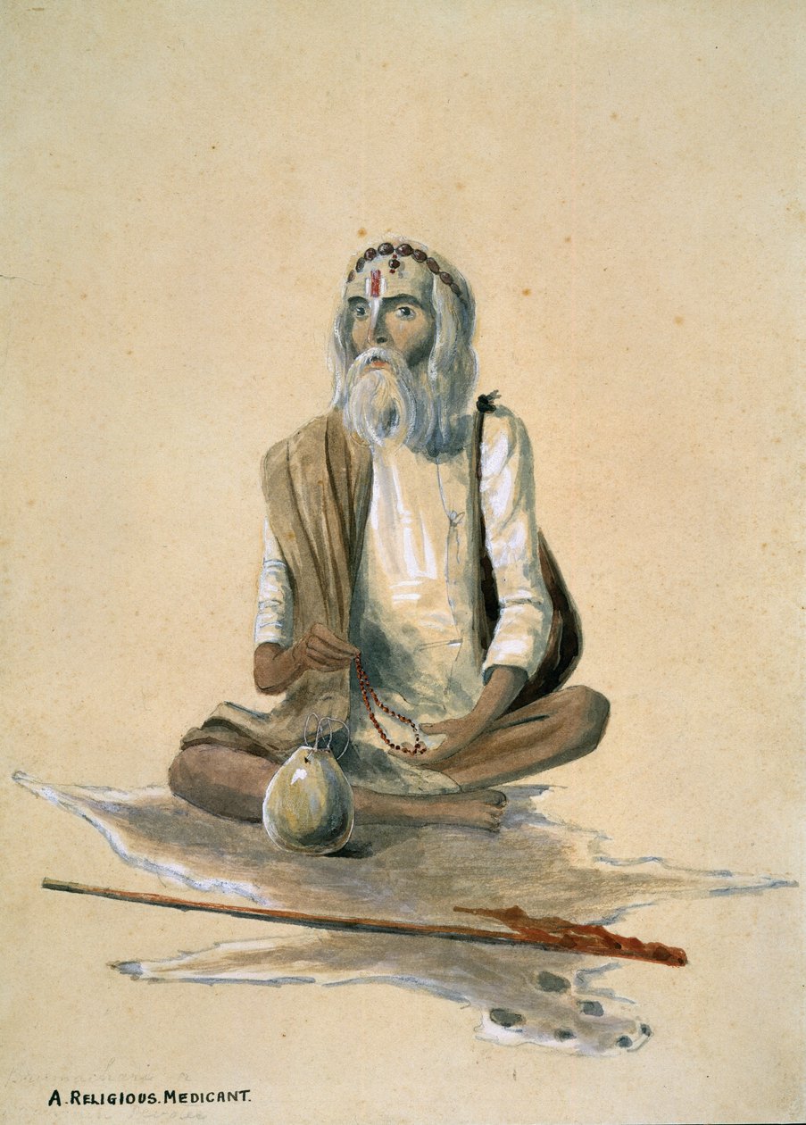 Un mendicante religioso, India da Captain Cornelius Francis James