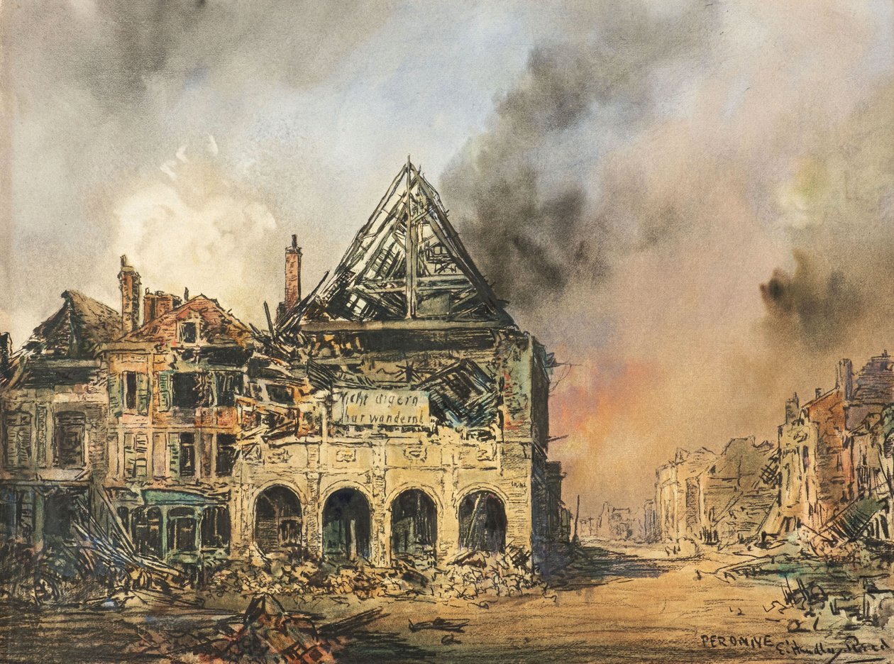 Peronne, c.1914-18 da Captain Edward Henry Handley Read