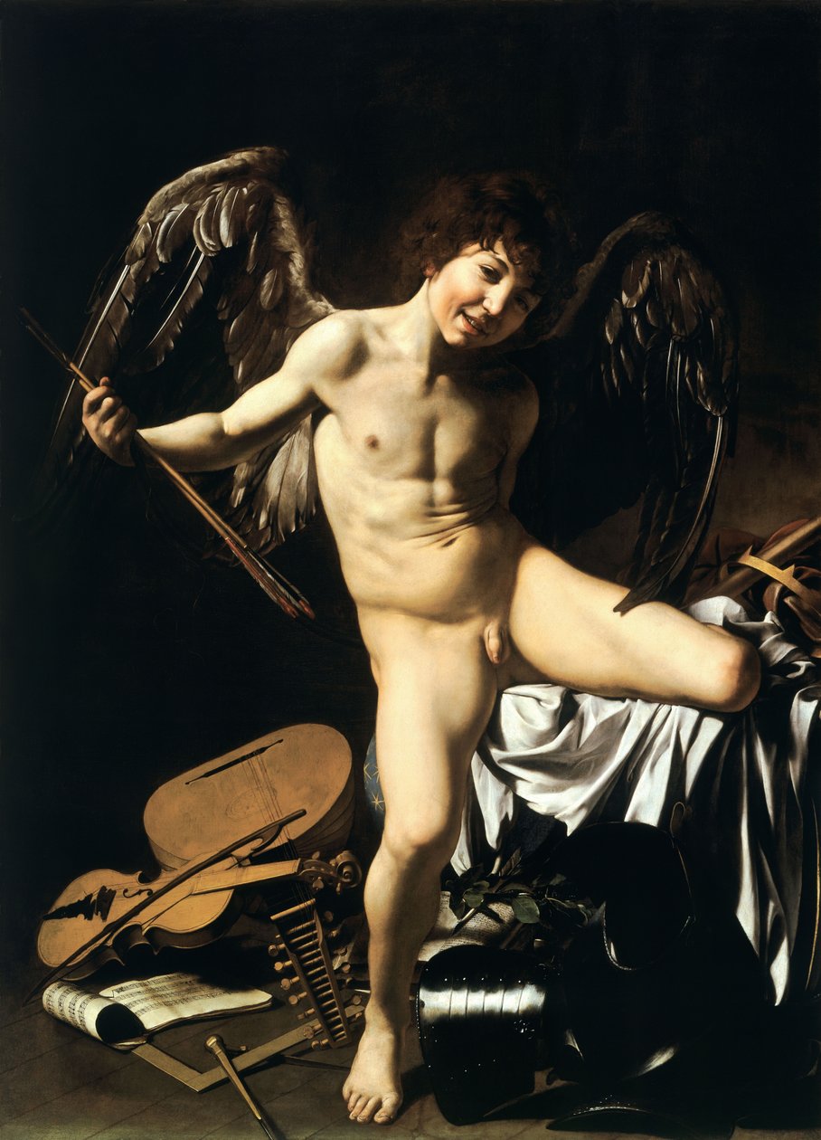 Tedesco: Amor als Sieger Amor Vincit Omnia da Caravaggio