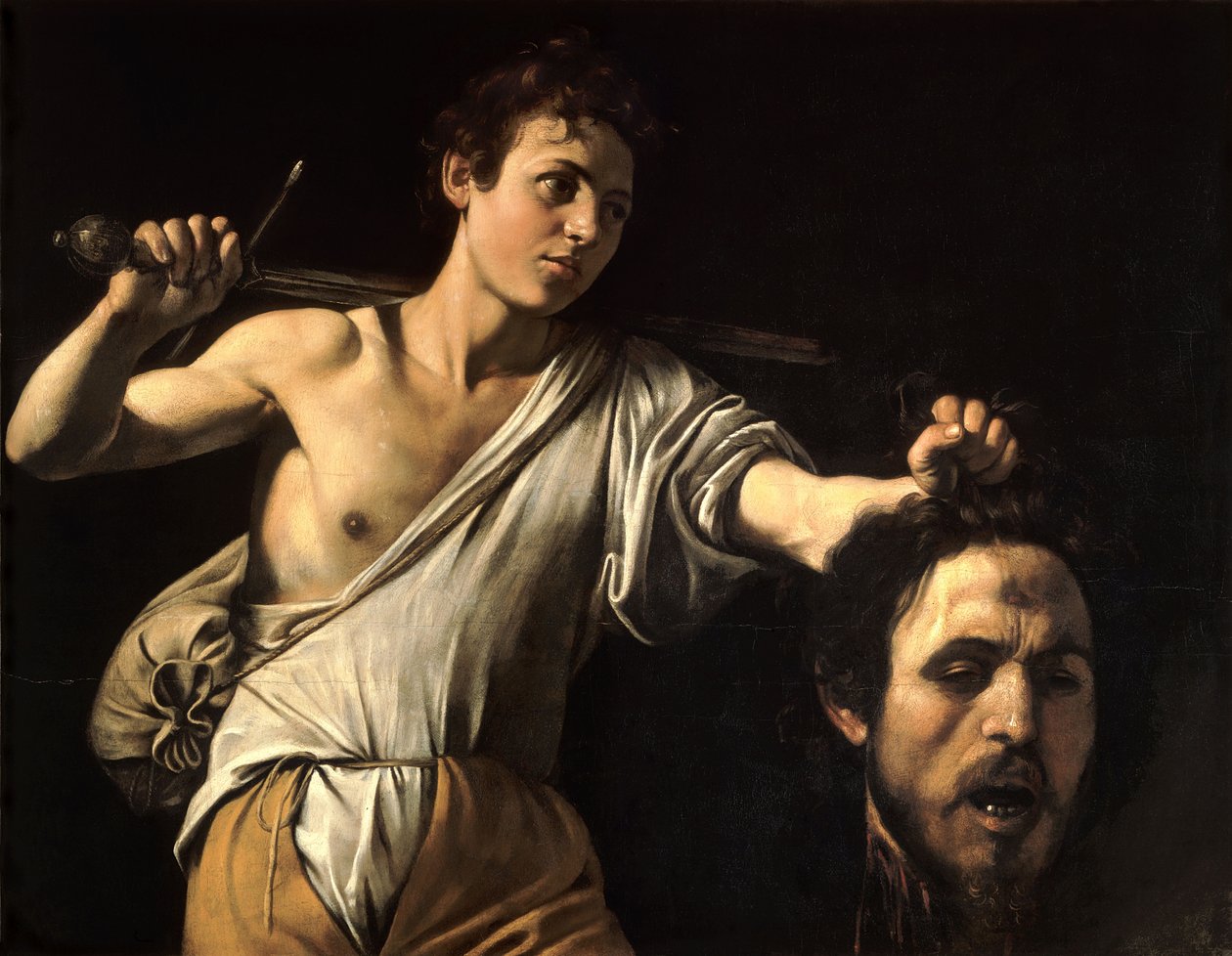 Italiano:  Davide con la testa di Golia Davide con la testa di Golia da Caravaggio