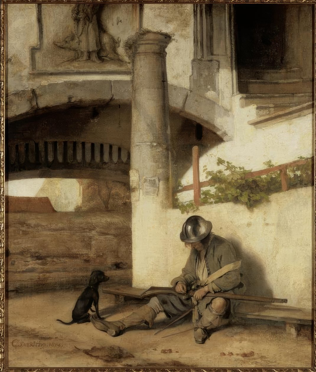 La guardia del cancello da Carel Fabritius