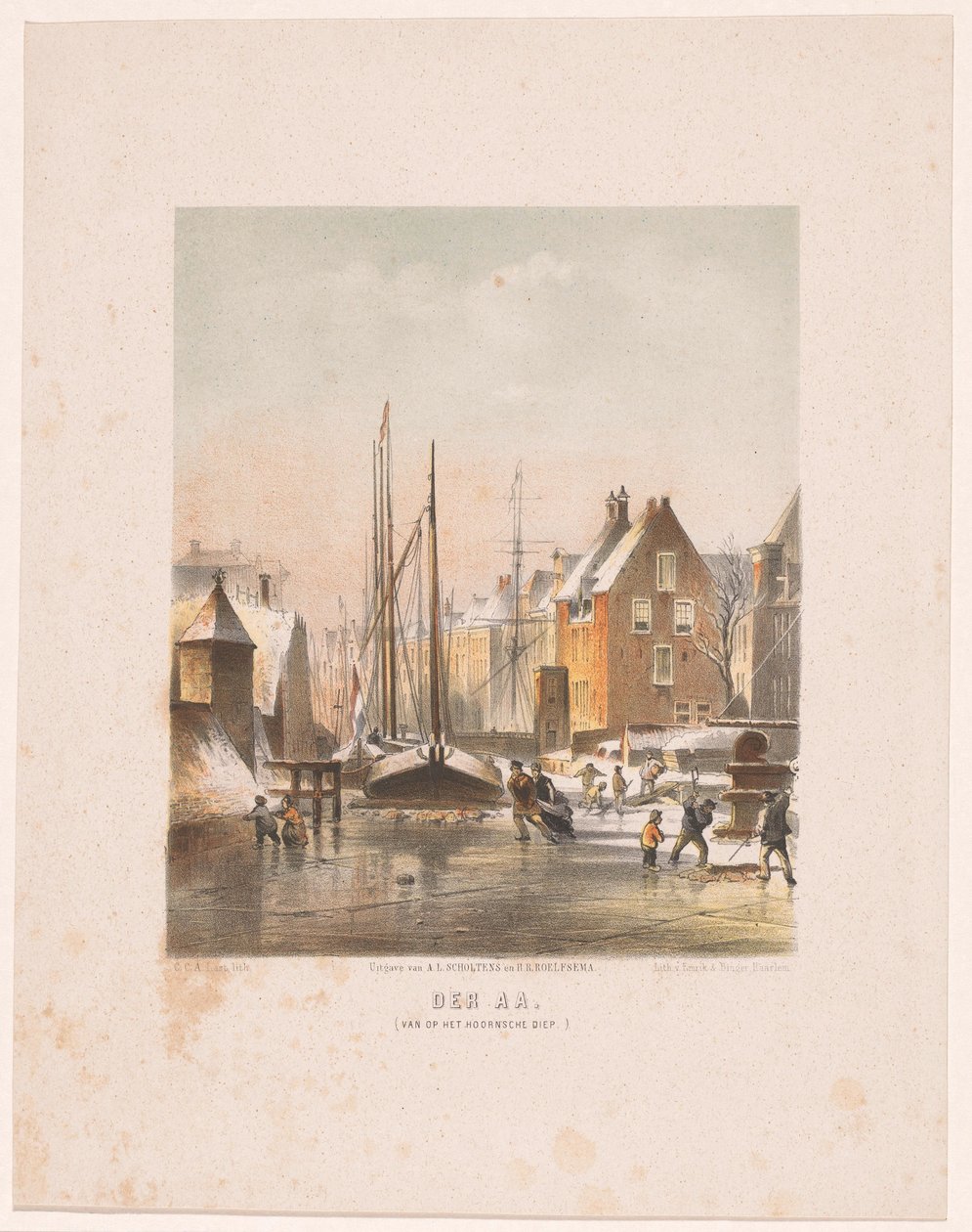 Canale ghiacciato a Groningen da Carel Christiaan Antony Last