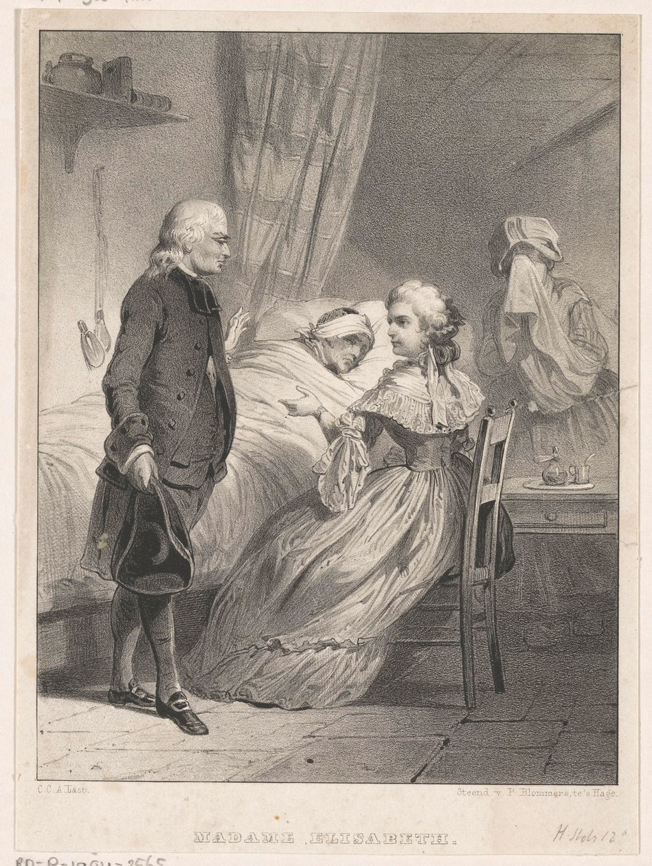 Elisabetta di Francia al letto di un malato da Carel Christiaan Antony Last