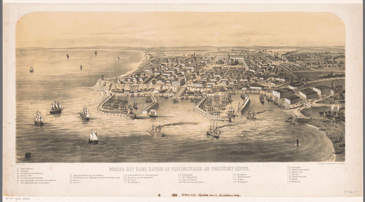 Porto di Odessa da Carel Christiaan Antony Last