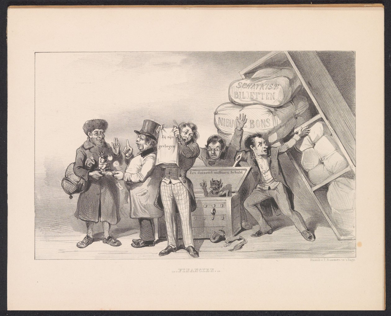Situazione finanziaria disperata della Francia, 1848 da Carel Christiaan Antony Last