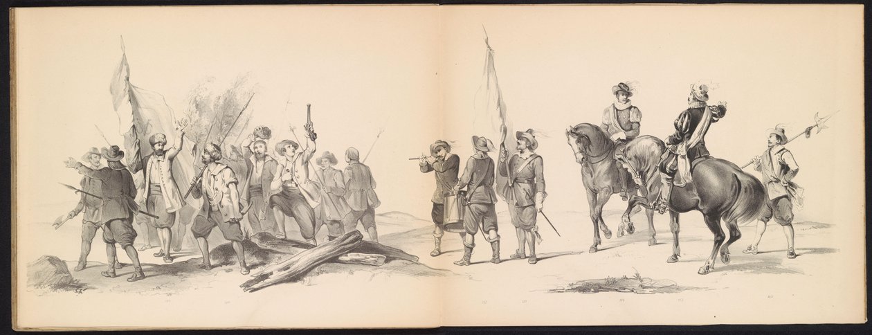 Mascherata degli studenti di Leida, 1850 (tavola 12) da Carel Christiaan Antony Last
