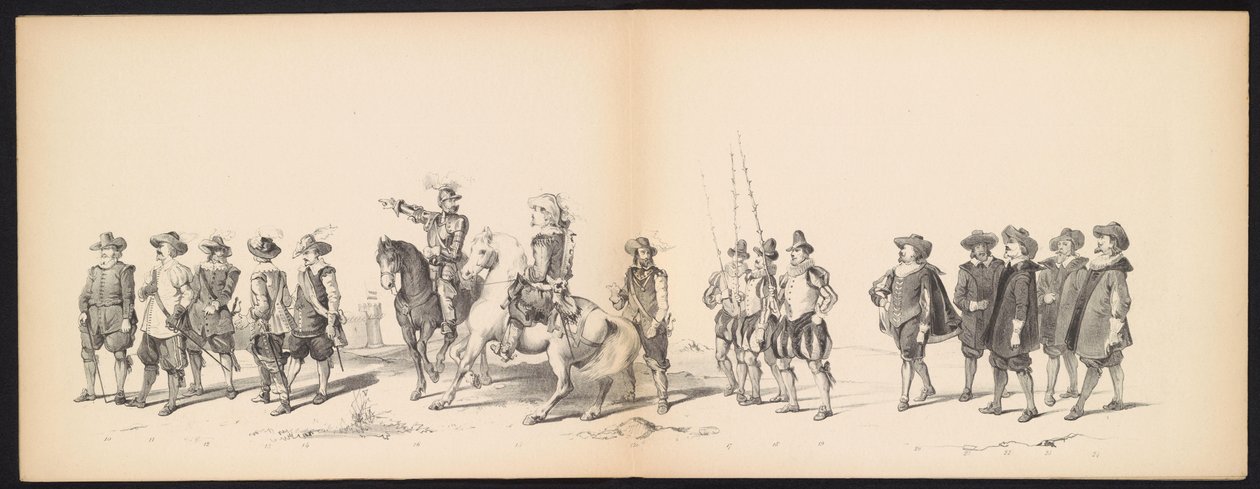 Mascherata degli studenti di Leida, 1850 (tavola 2) da Carel Christiaan Antony Last