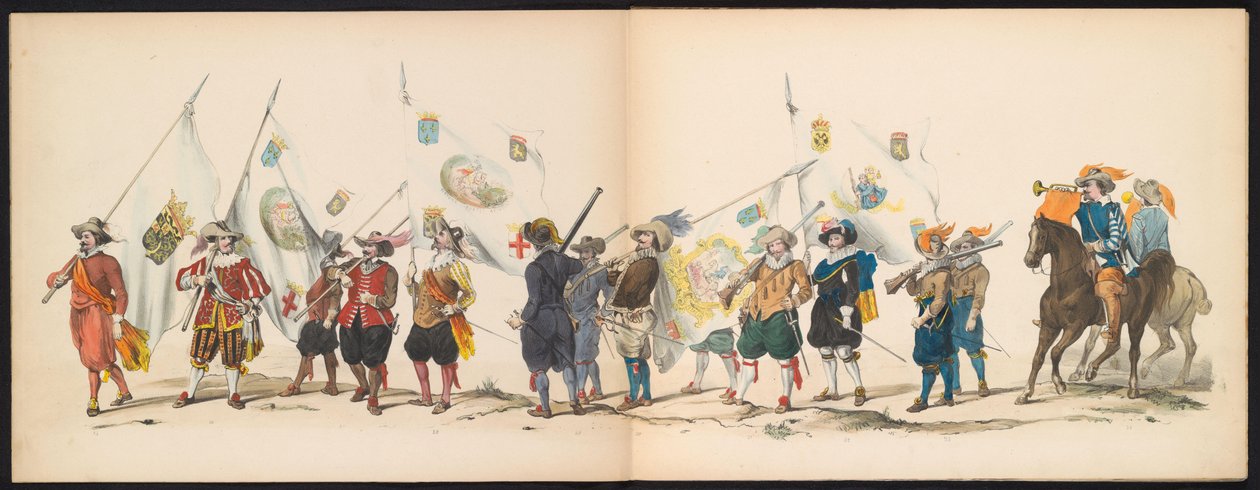 Mascherata degli studenti di Leida, 1850 (tavola 3) da Carel Christiaan Antony Last