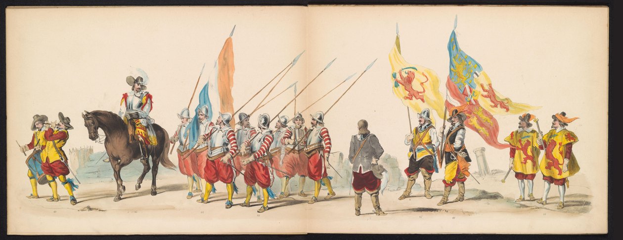 Mascherata degli studenti di Leida, 1850 (tavola 5) da Carel Christiaan Antony Last