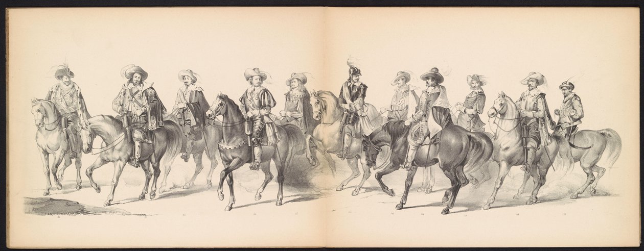 Maskerade van de Leidse studenten, 1850 (plaat 7) da Carel Christiaan Antony Last