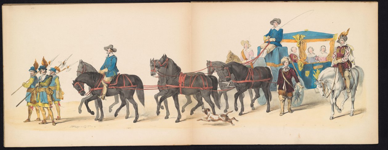 Mascherata degli studenti di Leida, 1850 (Ingresso di Federico Enrico a 