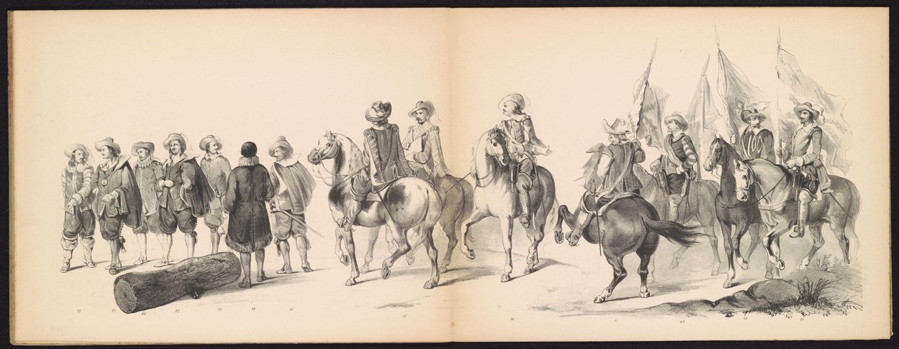 Mascherata degli studenti di Leida, 1850 (tavola 9) da Carel Christiaan Antony Last