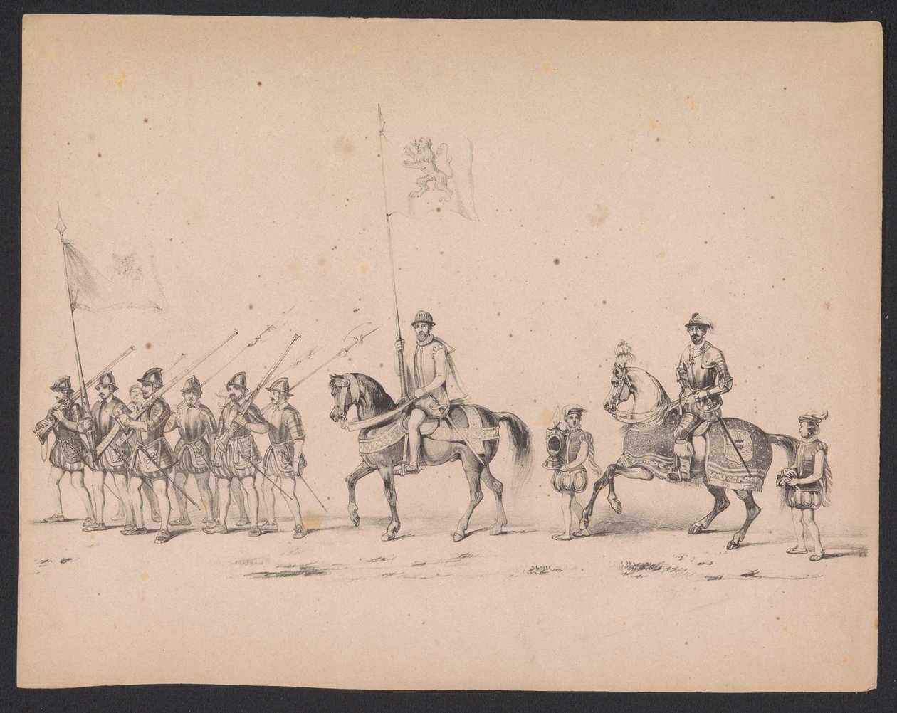 Mascherata degli studenti di Utrecht, 1846 (tavola 2) da Carel Christiaan Antony Last