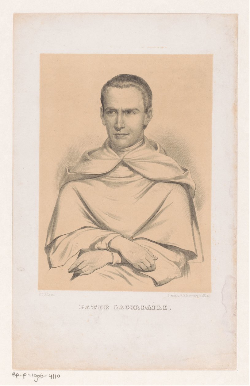 Ritratto di Jean-Baptiste Henri Lacordaire da Carel Christiaan Antony Last