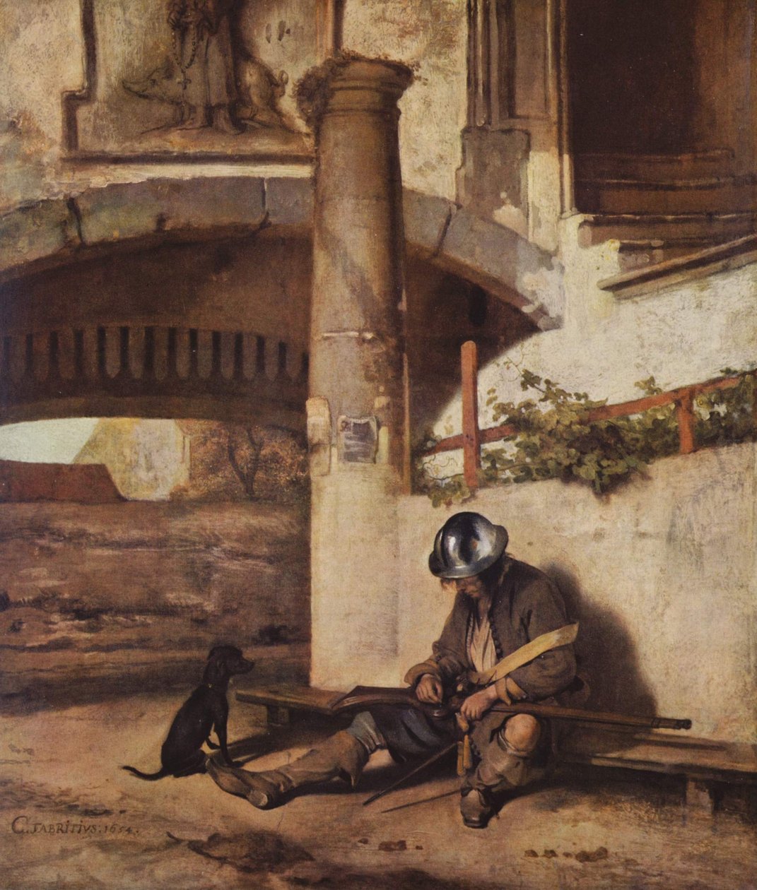 Olandese: La guardia del cancello da Carel Fabritius