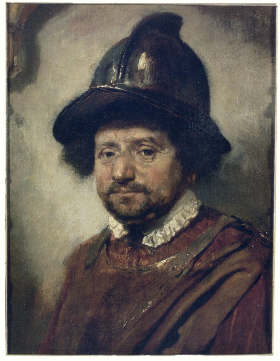Uomo con casco da Carel Fabritius