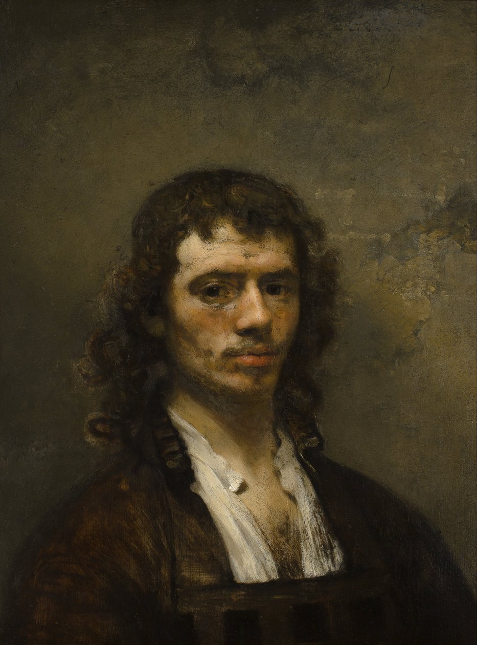 Autoritratto, 1645 circa (olio su tavola) da Carel Fabritius