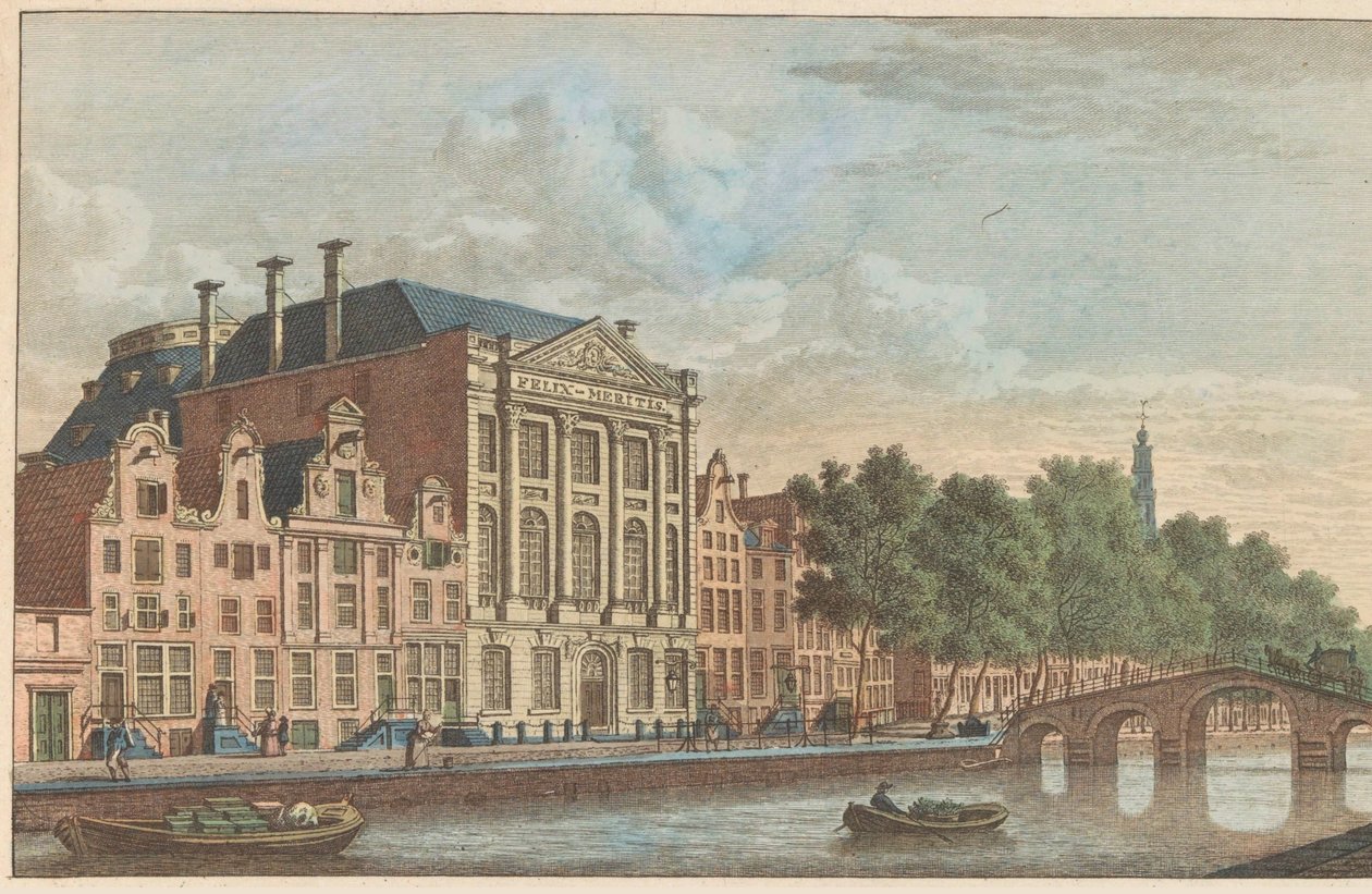 Edificio di Felix Meritis ad Amsterdam, ca. 1790 da Carel Frederik Bendorp (I)