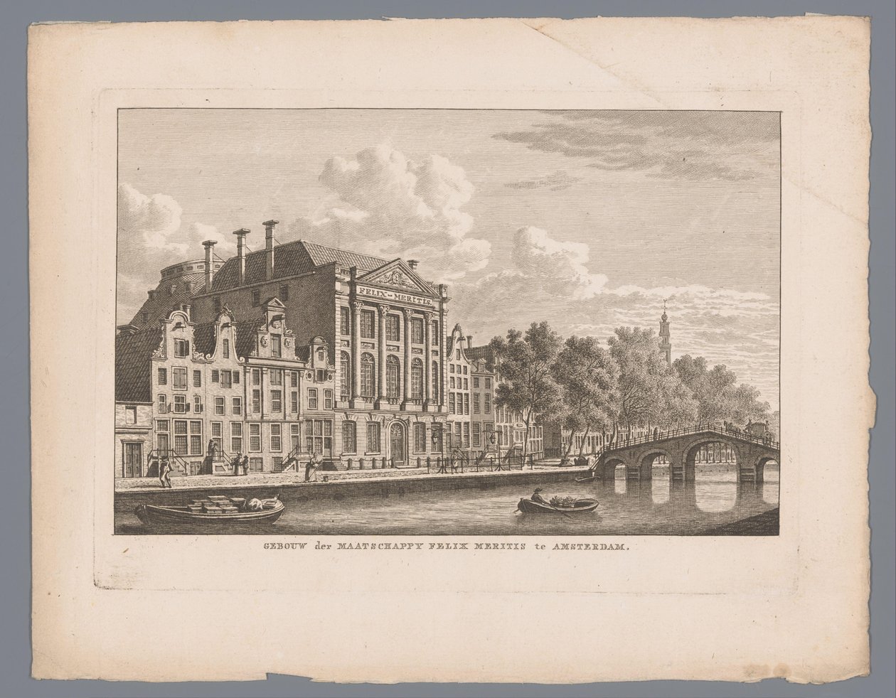 Veduta di Felix Meritis ad Amsterdam da Carel Frederik Bendorp (I)