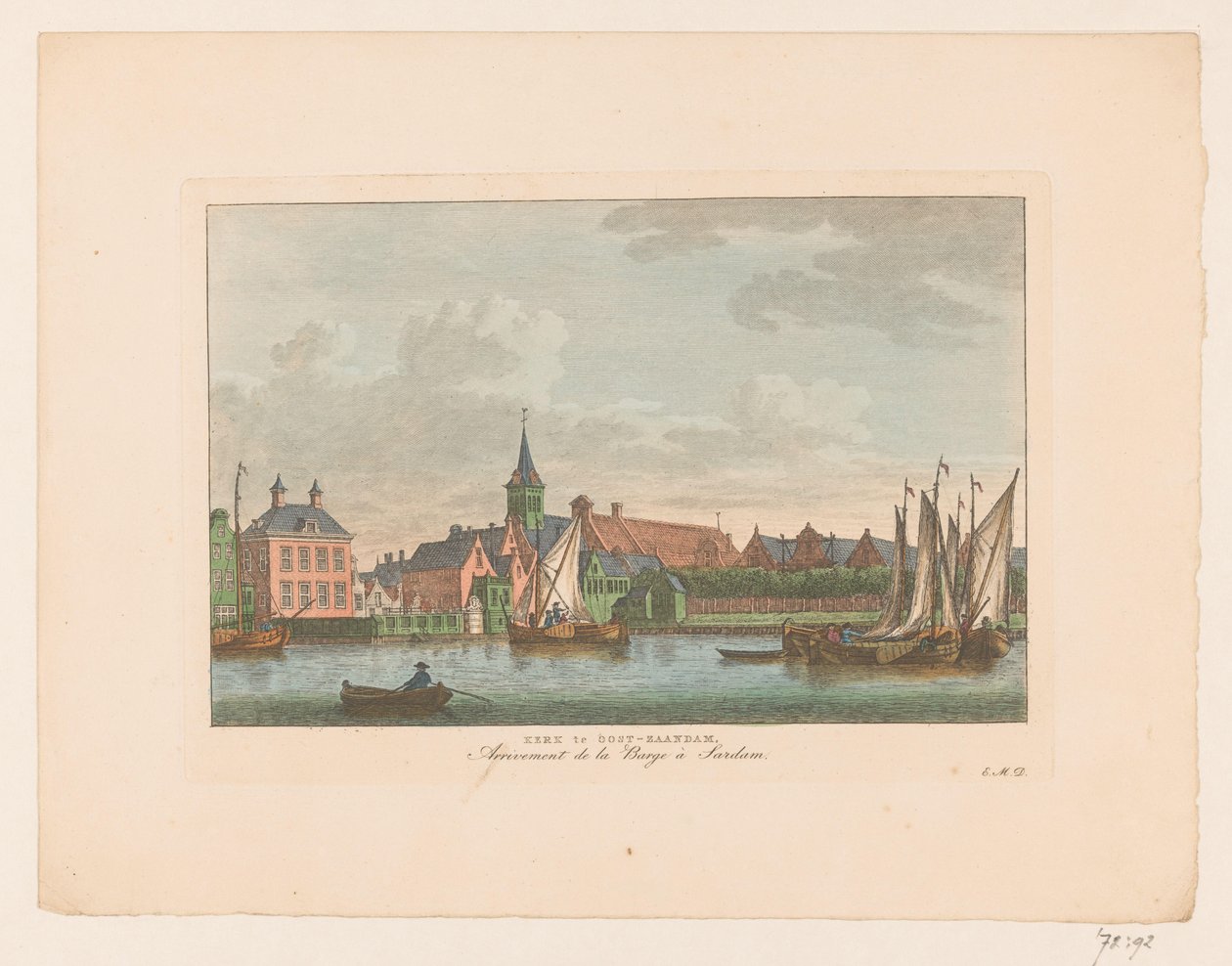 Vista della chiesa a Oost-Zaandam da Carel Frederik Bendorp (I)
