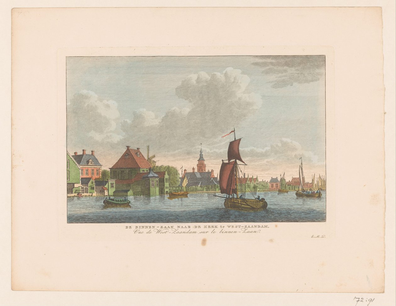 Veduta del villaggio di Westzaandam visto sull